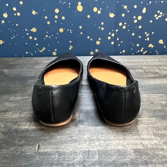 Zodiac Hill Women 7M Flats Pointed Toe Slip On Black Leather - Picture 2 of 7